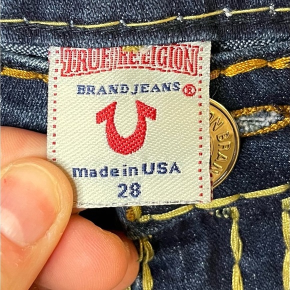 True Religion Men’s rare super Joey T Jeans - Size 28 - Made in USA - Picture 5 of 8